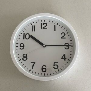 White wall clock